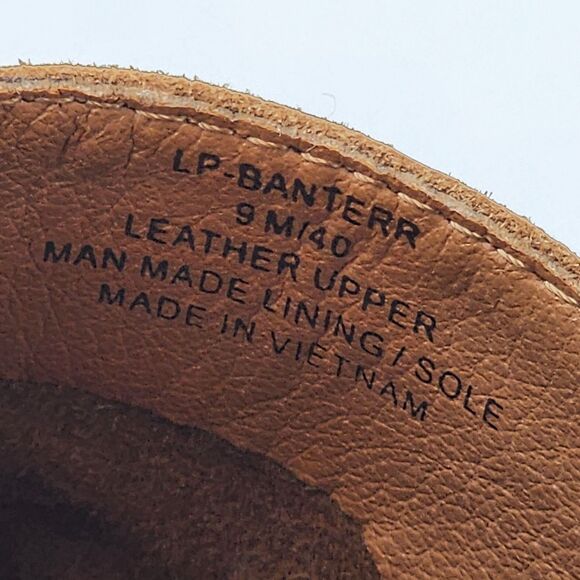 Lucky Brand Banterr Brown Leather Ankle Boots Size 9 - Picture 8 of 10